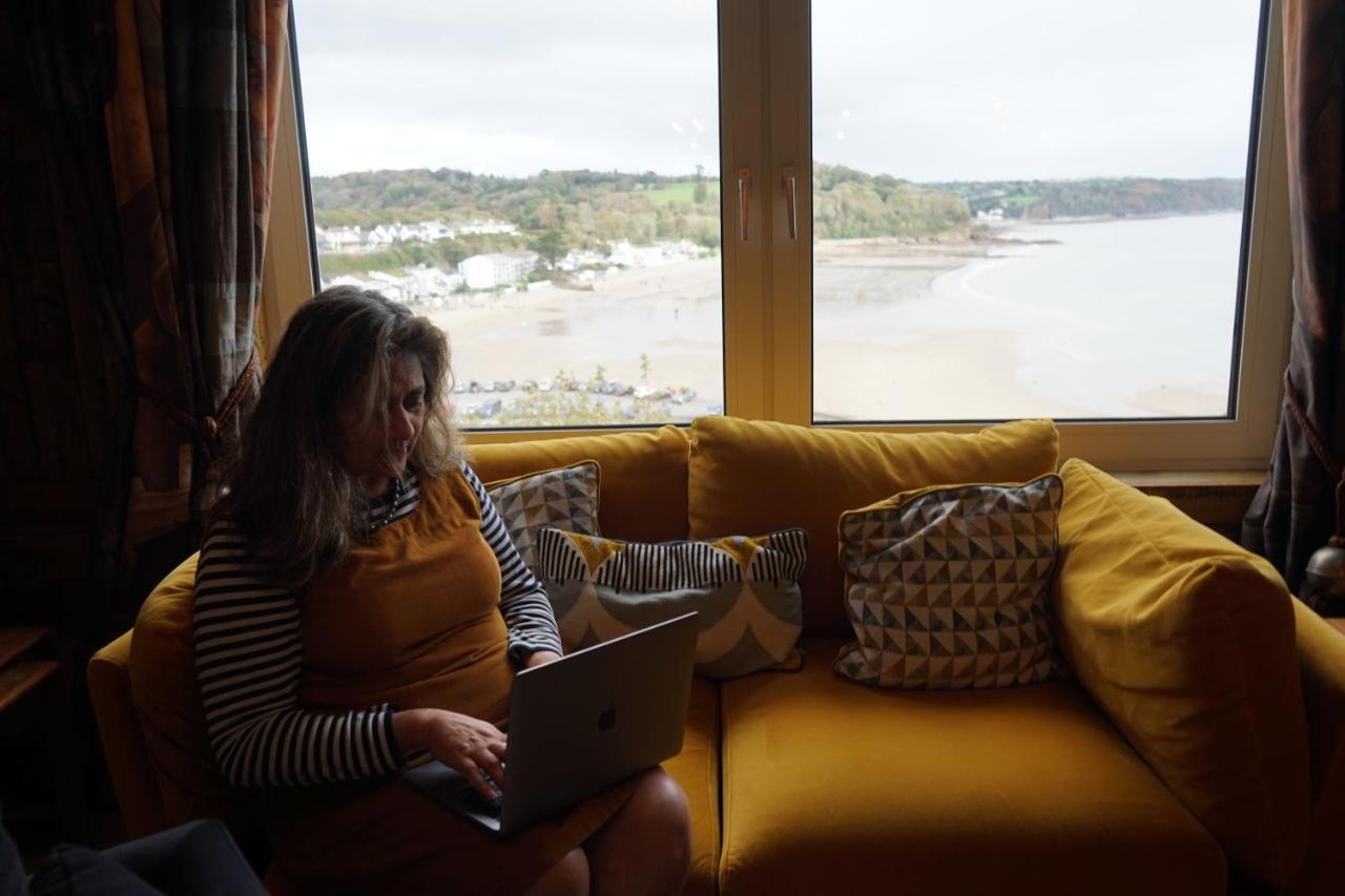 Beach House With Sea Views Over Saundersfoot Bay Екстер'єр фото